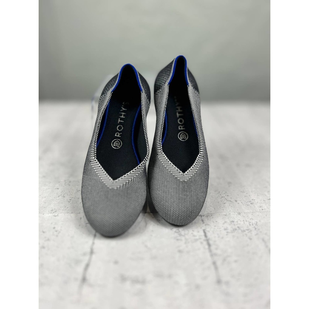 Rothy's  Retired Birdseye  Flax Round Toe Ballet Flats Size 9.5